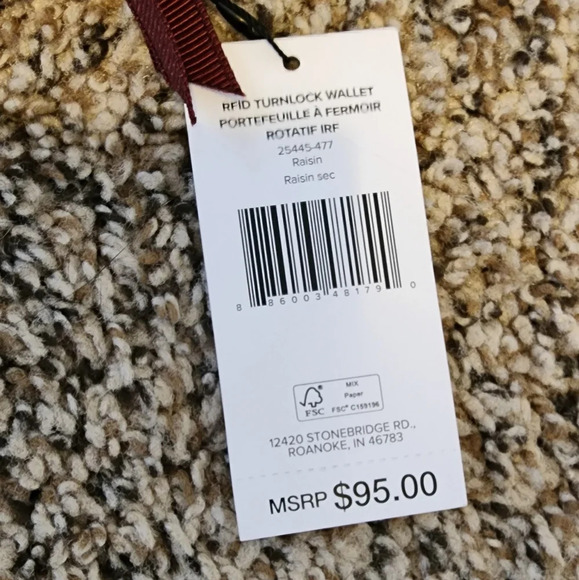 Vera Bradley RFID Turnlock Wallet & Ultimate Card Case in Performance Twill - Picture 12 of 16